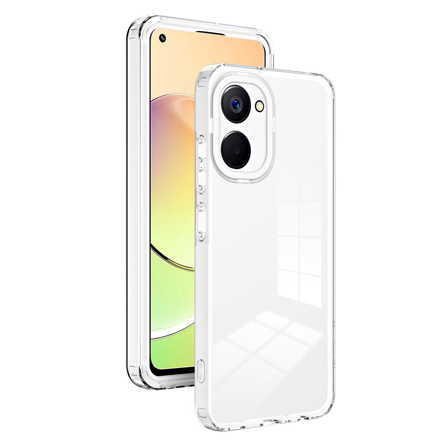 For Realme 10 4G Shock-absorbing 3-in-1 Transparent Phone Cover TPU Backplate PC Frame PC Camera Ring Phone Hybrid Case For Realme 10 4G Shock-absorbing 3-in-1 Transparent Phone Cover TPU Backplate PC Frame PC Camera Ring Phone Hybrid Case
